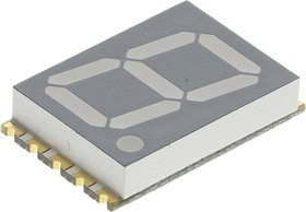 KCSC56-105, KCSC56-105 7-Segment LED Display, CC Red 44 mcd RH DP 14.2mm