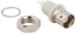 031-10-RFX, RF Connectors / Coaxial Connectors BULKHEAD JACK 50 ohm SOLDER CUP ISOLATED