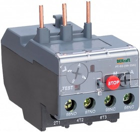 DEKraft Реле тепловое для контакторов 09А-25А 17.0А-25.0А