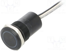 BG-MC19MCBRG, Переключатель: емкостный, Пол: 2, SPST-NC, 0,01A/12ВDC, IP68, 20мОм