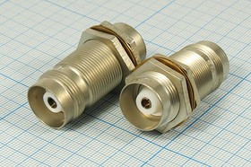 Разъем высокочастотный СР50-162ФВ переходник розетка-розетка, на блок гайка, М18, СР50-162ФВ