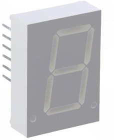 HDSP-3903, HDSP-3903 7-Segment LED Display, CC Red 7 mcd RH DP 20.3mm