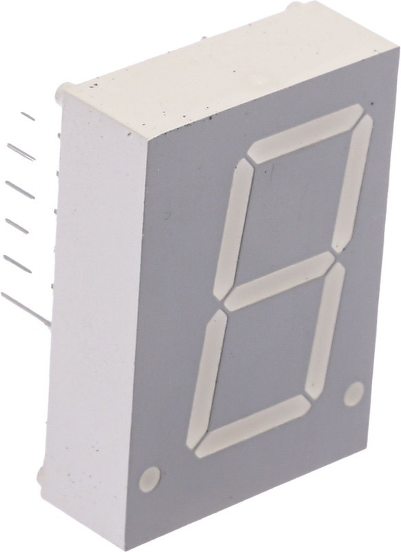 HDSP-3903, HDSP-3903 7-Segment LED Display, CC Red 7 mcd RH DP 20.3mm