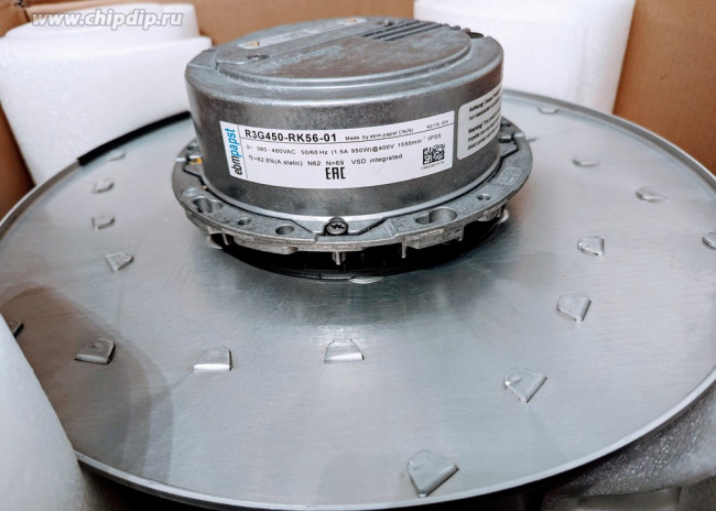 Вентилятор Ebmpapst R3G450-RK56-01 380/400V 1.5A
