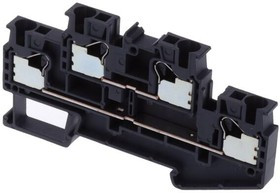 XW5T-P4.0-1.1-2, DIN Rail Terminal Blocks TermBlk PushIn 4.0mm, 1:1 2tier