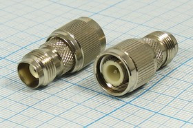 Штекер TNC-Гнездо TNC, переходник, позолоченный центральный контакт; №1414 штек TNC-гн TNC