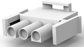 1-480700-0, Universal MATE-N-LOK Male Connector Housing, 6.35mm Pitch, 3 Way, 1 Row