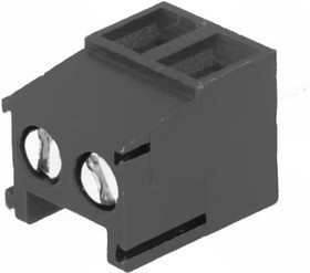 TB-3.5-P-2P-GY, Зажимная рейка для печатных плат, угловой 90°, 3,5мм, на PCB TB-3.5-P-2P-GY, Зажимная рейка для печатных плат, угловой 90°, 3,5мм, на PCB