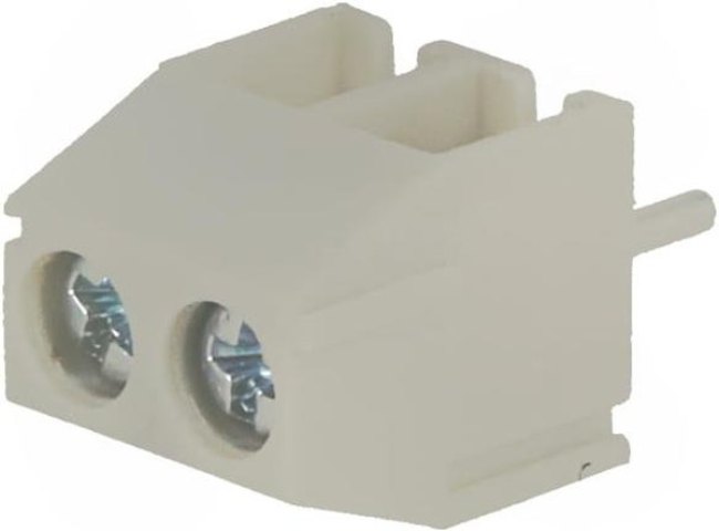 TB-3.5-P-2P-GY, Зажимная рейка для печатных плат, угловой 90°, 3,5мм, на PCB TB-3.5-P-2P-GY, Зажимная рейка для печатных плат, угловой 90°, 3,5мм, на PCB