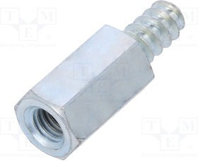 TFM-M4X12/226ST4.2, Дистанцирующая стойка с резьбой, 12мм, Внутр.резьба: M4, сталь