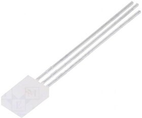 HLMP-0800, LED; rectangular; 5.46x2.41x8mm; bicolour; green/red; 2.1mcd; 65°