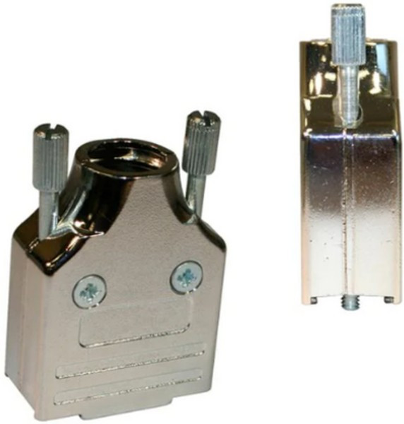 952-009-030R121, D-Sub Backshells 9P w/ Strain Relief Die Cast Nickel