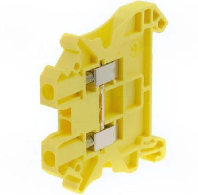 3045059, UT 2.5 YE Series Yellow Feed Through Terminal Block, 5.2mm², Single-Level, Screw Termination 3045059, UT 2.5 YE Series Yellow Feed Through Terminal Block, 5.2mm², Single-Level, Screw Termination