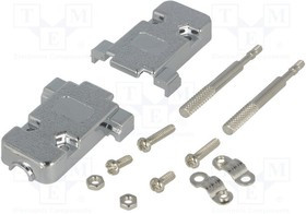 CCOV09SCLMP, Корпус: для разъемов D-Sub, D-Sub 9pin, D-Sub HD 15pin, прямой