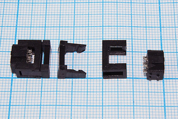 Гнездо IDC, P1,27x2,54, 10HP, шлейф, KLS1-204D-10-B, KLS; №15000K гн IDC\P1,27x2,54\10HP\ шлейф\\KLS1-204D-10-B\KLS