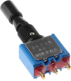 5639ADBGK3V, Toggle Switch, Panel Mount, On-Off-On, SPDT, Solder Lug Terminal, 30V dc