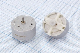 Двигатель постоянного тока 6В, 3800 об/мин; №двиг90 двиг 6В\0,028А\прав\3800\ 32x22,8m34,5\R500-14415