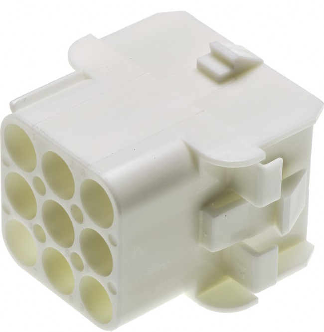 350782-1, Корпус разъема Universal MATE-N-LOK, розетка 9PIN, Matrix (Nylon, UL 94V-0) без контактов