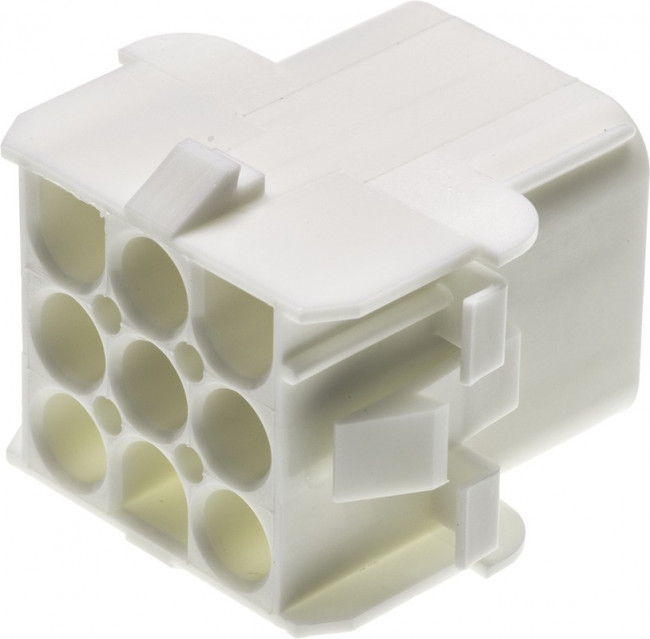 350782-1, Корпус разъема Universal MATE-N-LOK, розетка 9PIN, Matrix (Nylon, UL 94V-0) без контактов
