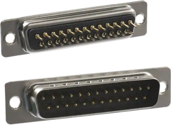171-025-113R001, D-Sub Standard Connectors 25P MALE VERTICAL DIP SOLDER