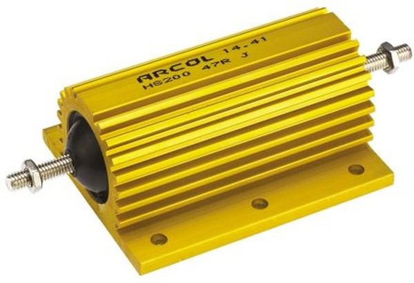 HS200-47RJ, Резистор проволочный с радиатором, с винтовым креплением, 47 Ом, 200Вт, ±5% HS200-47RJ, Резистор проволочный с радиатором, с винтовым креплением, 47 Ом, 200Вт, ±5%