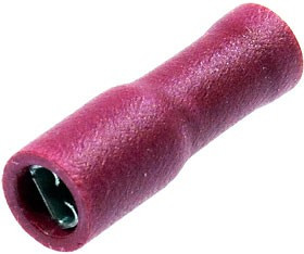 РППИ-М 1.5-(2.8), Разъем плоский полностью изолированный (мама) красный 0.5-1.5 мм²