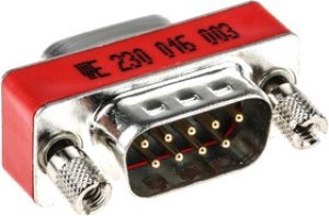 230016003, D Sub Adapter Male 9 Way D-Sub to Female 9 Way D-Sub