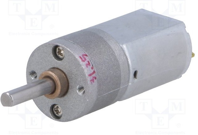 3475, Двигатель: DC, с редуктором, 12ВDC, 1,6А, Ось: D профиль, 31: 1