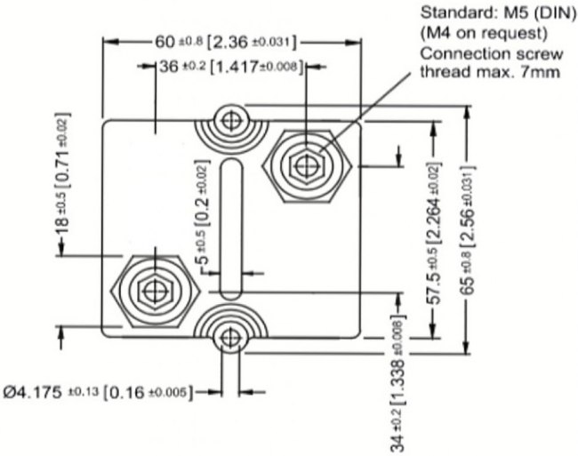 5 2kW Thick Film Chassis Mount Resistor ±10% 5 2kW Thick Film Chassis Mount Resistor ±10%