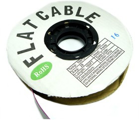 Шлейф серый с красной полосой RC -16 х 0,08 (28AWG) 31 м