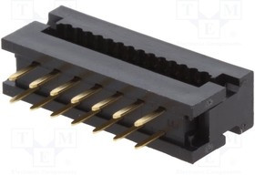 T8061400001NEU, Переходной разъем; PIN: 14; IDC,THT; на шлейф; 1,27мм; 1А; Конф: 2x7