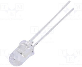 OS5RKA5B61P, LED; 5mm; red; 40000?48000mcd; 60°; Front: convex; 2.3?2.8V