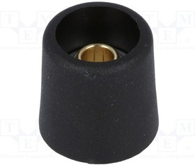 A3116069, Ручка, без указателя, полиамид, dоси: 6мм, d16x16мм, черный