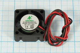 Вентилятор постоянного тока 12 Вольт, 25x25x10мм, подшипник скольжения, 10000об/мин, ВН005S вент 25x