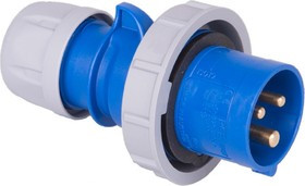 Вилка кабельная 16А 230V 1P+N+E IP67 0132-6