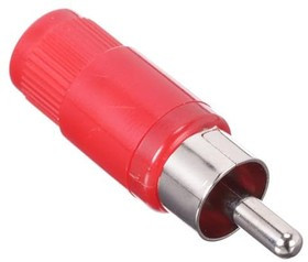 174-0051-E, RCA Phono Connectors RED HANDLE