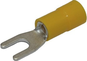 Вилочный изолированный наконечник с нейлоновой манжетой RNE-406 Желтый НУ=100шт 6700406