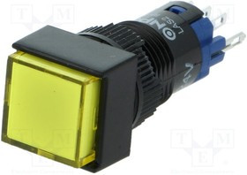 V12F-11Z-24Y, Переключатель: кнопочный, Пол: 2, SPDT, 0,5A/250ВAC, 1A/24ВDC, IP40