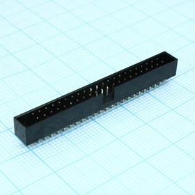 DS1014-44SF1B-B, (BH2-44, IDC2-44MS), IDC разъем, вилка на плату прямая 44pin(2x22), шаг 2.00мм