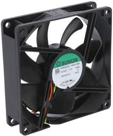 EF92252S1-G99, Вентилятор осевой, 24В DC, 92x92x25мм, подшипник скольжения, 87,5куб.м/ч, 34дБА