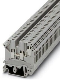 3002225, DIN Rail Terminal Blocks UK 3-TWIN 5.2mm TWIN GRAY