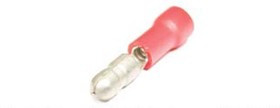Клемма наконечник на кабель вилка "I", 4мм, обжимная, красный, TRB-1 Клемма наконечник на кабель вилка "I", 4мм, обжимная, красный, TRB-1