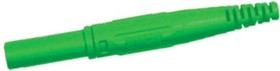 66.9155-25, 4mm In-Line socket green