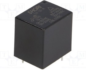 S7-12-1A, Реле: электромагнитное, SPST-NO, Uобмотки: 12ВDC, 15A/125ВAC, PCB