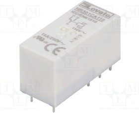 HR301CA110, Реле: электромагнитное, SPDT, Uобмотки: 110ВAC, 16A/250ВAC, 16А