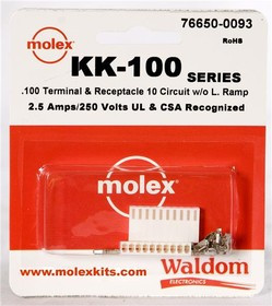 76650-0093, Headers & Wire Housings KK-100 Connector Kit Recep and term 10Ckt 76650-0093, Headers & Wire Housings KK-100 Connector Kit Recep and term 10Ckt