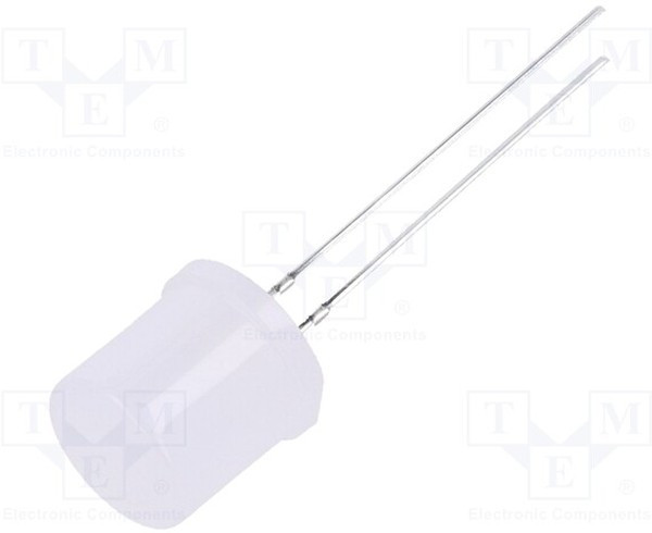 OSW5DKA6K2A, LED; 10mm; white cold; 750?1120mcd; 180°; Front: flat; 2.7?3.4V