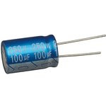 ECAP (К50-35), 100мкФ, 250В, 105°C, 20%, 16x25мм P:7.5мм, Конденсатор электролитический алюминиевый ECAP (К50-35), 100мкФ, 250В, 105°C, 20%, 16x25мм P:7.5мм, Конденсатор электролитический алюминиевый