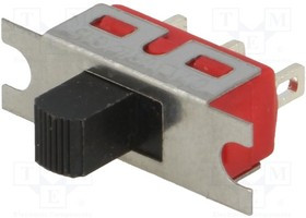 5MS2S102BM1QE, Переключатель: движковый, Пол: 2, SPDT, 2A/250ВAC, 5A/28ВDC