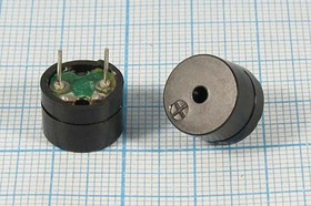 Излучатель звука магнитоэлектрический без генератора 12x 9мм, 1.5В, 16 Ом, 2.048 кГц; зм 12x 9\ 1,5\